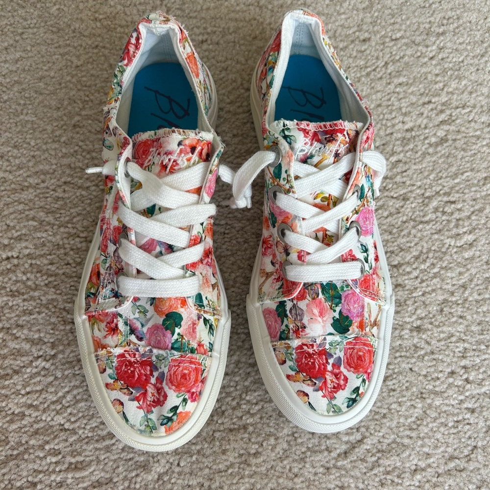 Blowfish Malibu Floral Canvas Lace-Up Sneakers